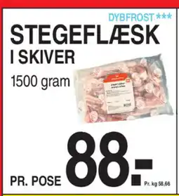 ABC Lavpris STEGEFLÆSK I SKIVER tilbud