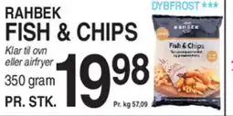 ABC Lavpris RAHBEK FISH & CHIPS tilbud