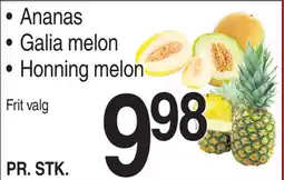 ABC Lavpris Ananas • Galia melon Honning melon tilbud