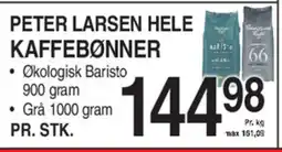 ABC Lavpris PETER LARSEN HELE KAFFEBØNNER tilbud