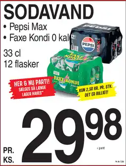 ABC Lavpris SODAVAND tilbud