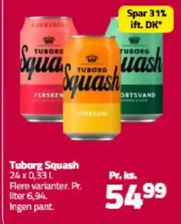Fleggaard Tuborg Squash tilbud
