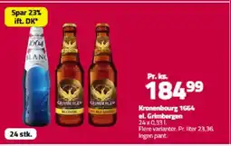 Fleggaard Kronenbourg 1664 el. Grimbergen tilbud