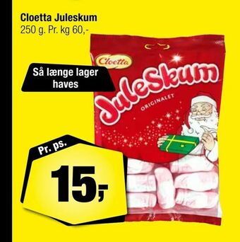 Calle Cloetta Juleskum tilbud