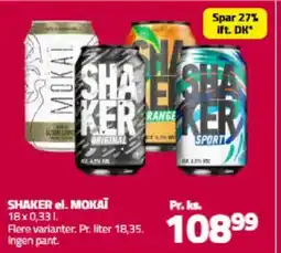 Fleggaard SHAKER el. MOKAÏ tilbud