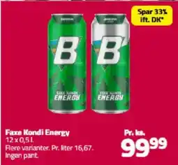 Fleggaard Faxe Kondi Energy tilbud
