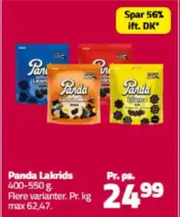 Fleggaard Panda Lakrids tilbud