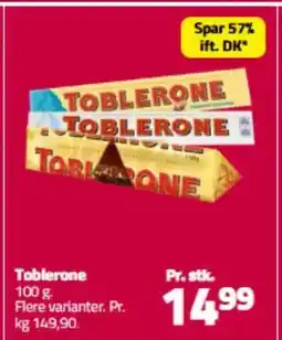 Fleggaard Toblerone tilbud