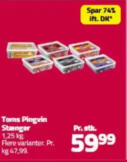 Fleggaard Toms Pingvin Stænger tilbud