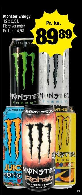 Calle Monster Energy tilbud