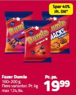 Fleggaard Fazer Dumle tilbud