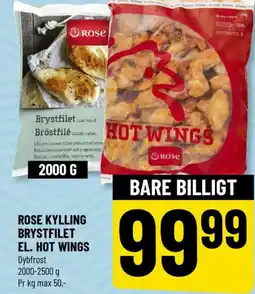 Løvbjerg ROSE KYLLING BRYSTFILET EL. HOT WINGS tilbud