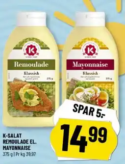 Løvbjerg K-SALAT REMOULADE EL. MAYONNAISE tilbud