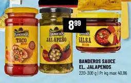 Løvbjerg BANDEROS SAUCE EL. JALAPENOS tilbud