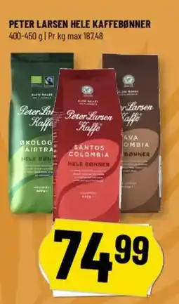 Løvbjerg PETER LARSEN HELE KAFFEBØNNER tilbud