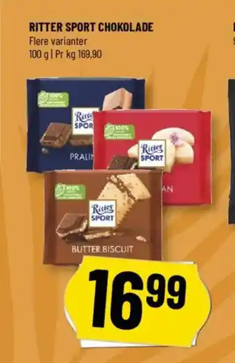 Løvbjerg RITTER SPORT CHOKOLADE tilbud