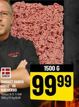 Løvbjerg HAKKET DANSK GRISE-OG KALVEKØD tilbud