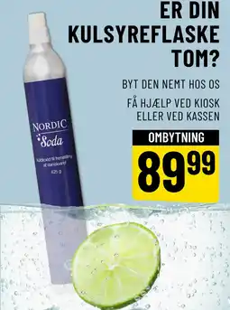 Løvbjerg ER DIN KULSYREFLAS TOM? KE tilbud