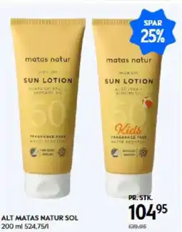Matas ALT MATAS NATUR SOL tilbud