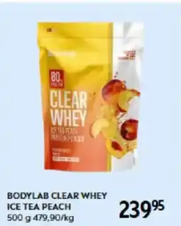 Matas BODYLAB CLEAR WHEY ICE TEA PEACH tilbud
