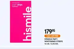 Matas HISMILE PAP+ WHITENING STRIPS tilbud