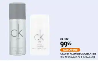 Matas CALVIN KLEIN DEODORANTER tilbud