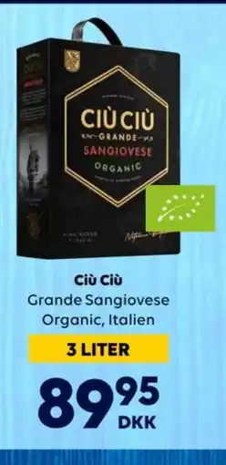 BorderShop CIU CIU Grande Sangiovese Organic, Italien tilbud