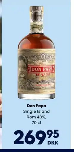 BorderShop Don Papa Single Island Rom 40%, tilbud