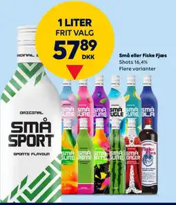 BorderShop Små eller Fiske Fjæs Shots 16,4% tilbud