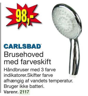 Harald Nyborg Brusehoved med farveskift tilbud