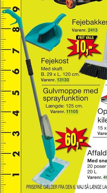 Harald Nyborg Gulvmoppe med sprayfunktion tilbud