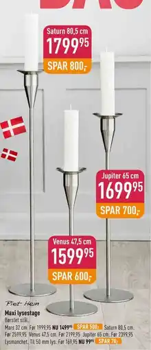 Imerco Maxi lysestage, DKK 1799.95 tilbud