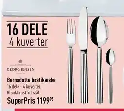 Imerco Bernadotte bestikæske, DKK 1199.95 tilbud