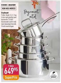 Imerco Grydesæt, DKK 649.95 tilbud