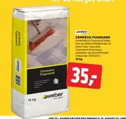 jem & fix CEMPEXO FUGESAND, DKK 35 tilbud