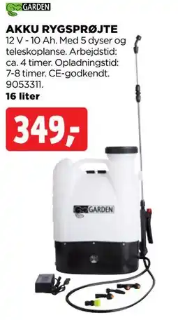 jem & fix AKKU RYGSPRØJTE, DKK 349 tilbud