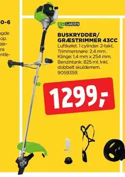 jem & fix BUSKRYDDER/ GRÆSTRIMMER 43CC, DKK 1299 tilbud