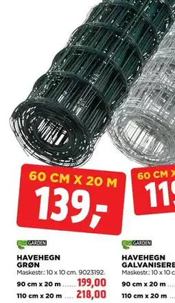 jem & fix HAVEHEGN GRØN tilbud