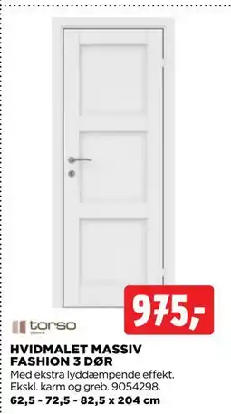 jem & fix HVIDMALET MASSIV FASHION 3 DØR, DKK 975 tilbud