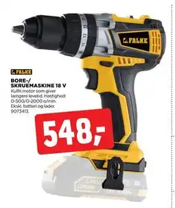 jem & fix BORE-/ SKRUEMASKINE 18 V, DKK 548 tilbud