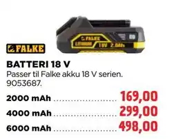 jem & fix BATTERI 18 V tilbud