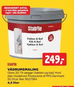 jem & fix VÅDRUMSMALING, DKK 249 tilbud