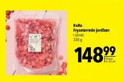 Citti KoRo Frysetørrede jordbær, DKK 148.99 tilbud