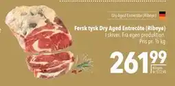 Citti Fersk tysk Dry Aged Entrecôte (Ribeye), DKK 261.99 tilbud