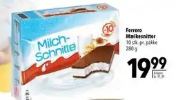 Citti Ferrero Mælkesnitter, DKK 19.99 tilbud