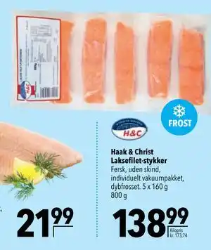 Citti Haak & Christ Laksefilet-stykker, DKK 138.99 tilbud