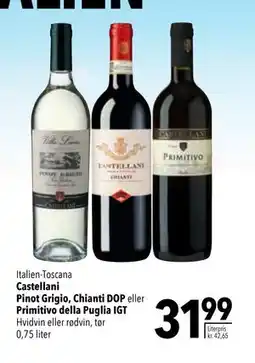 Citti Castellani Pinot Grigio, Chianti DOP eller Primitivo della Puglia IGT, DKK 31.99 tilbud