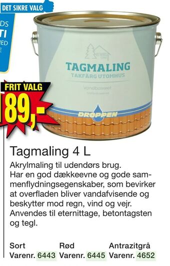 Harald Nyborg Tagmaling 4 L tilbud