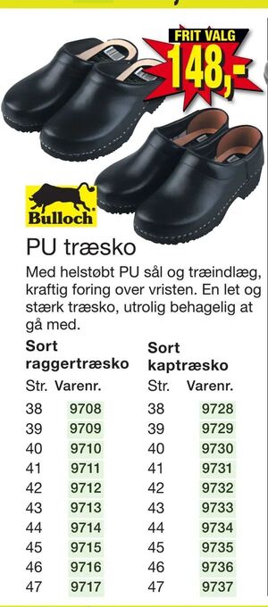 Harald Nyborg PU træsko tilbud
