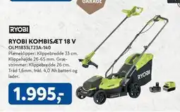 Davidsen RYOBI KOMBISÆT 18 V, DKK 1995 tilbud